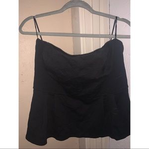 forever 21 plus black peplum